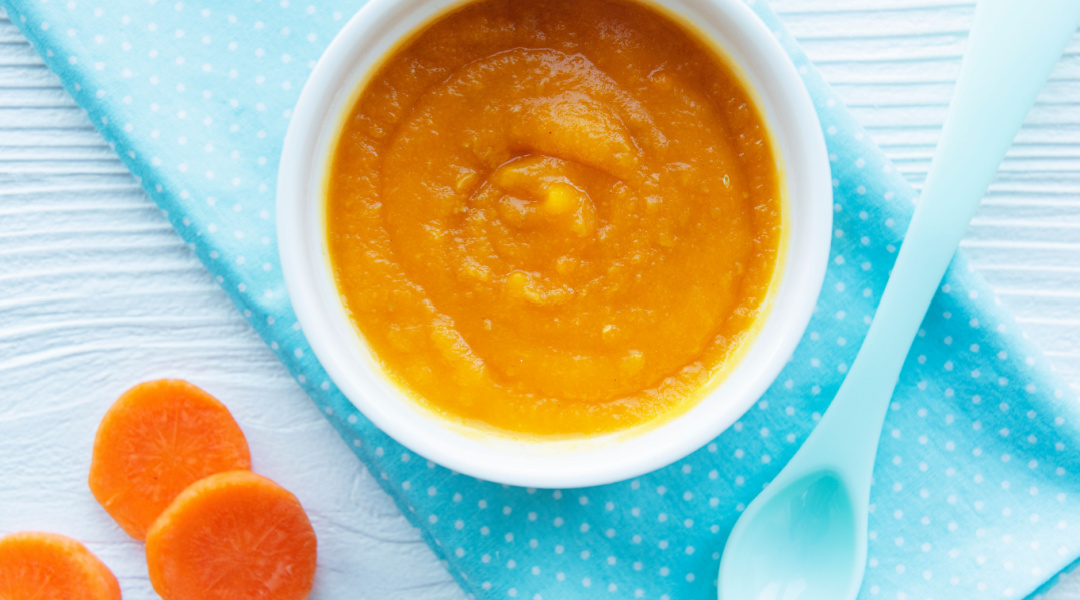 Premières purées bébé - carottes